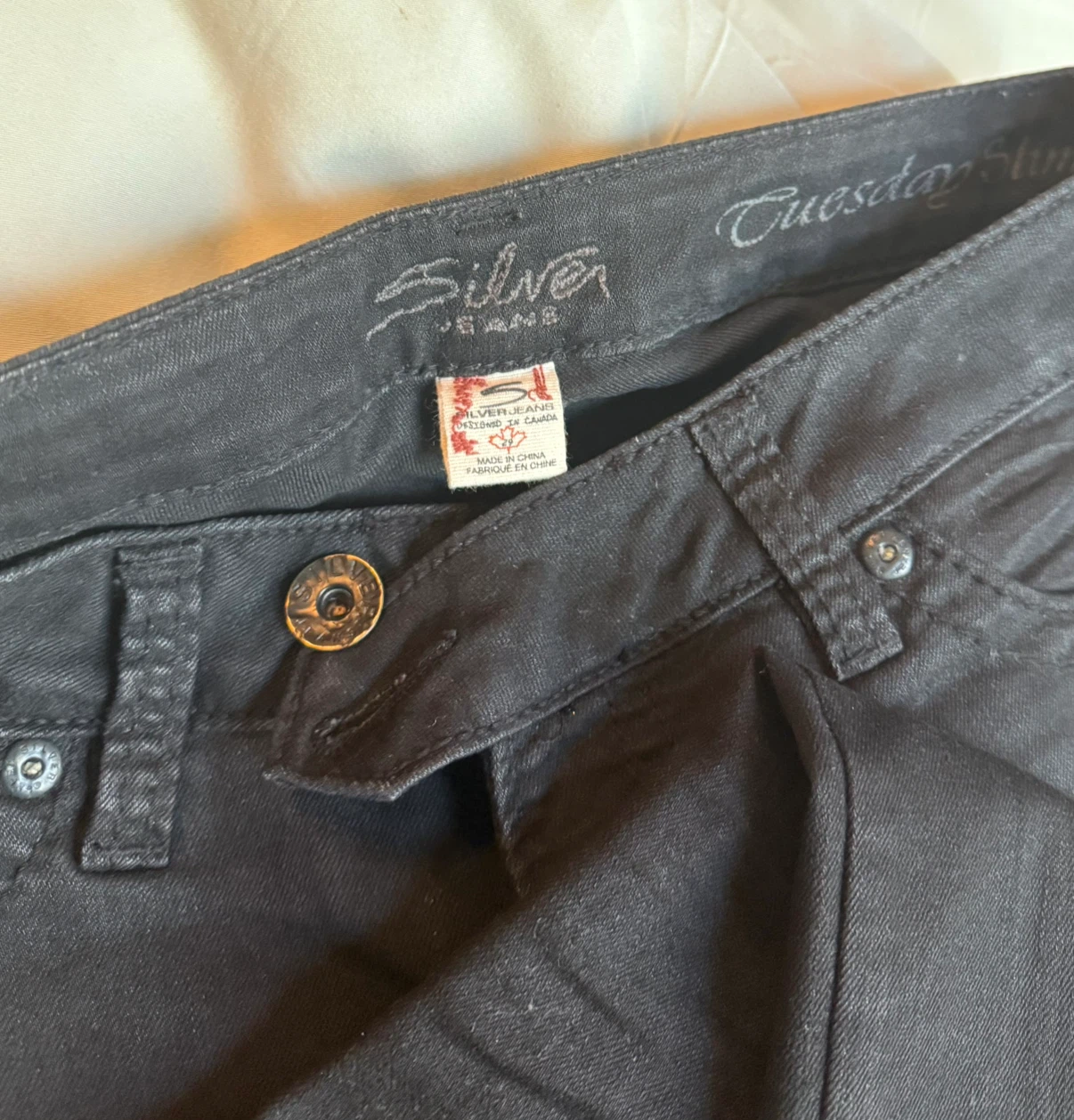 Silver slim black jeans - women’s sz 29 - photo 5