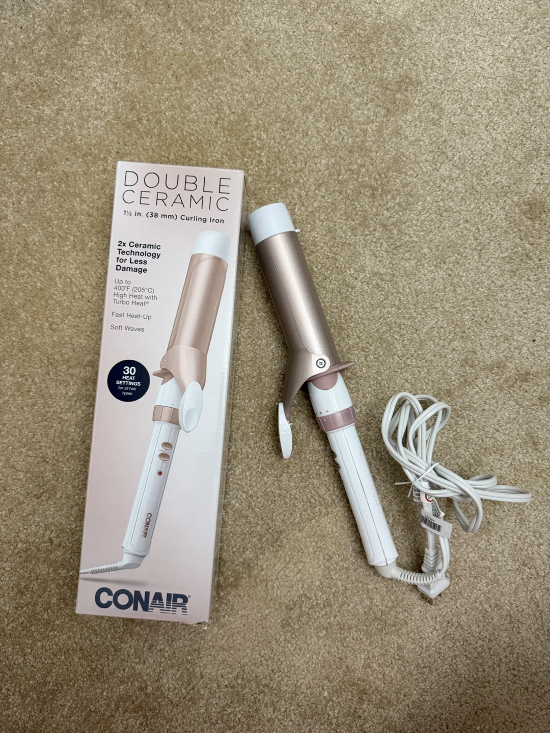 Conair Double Ceramic 1.5 inch Curling Iron