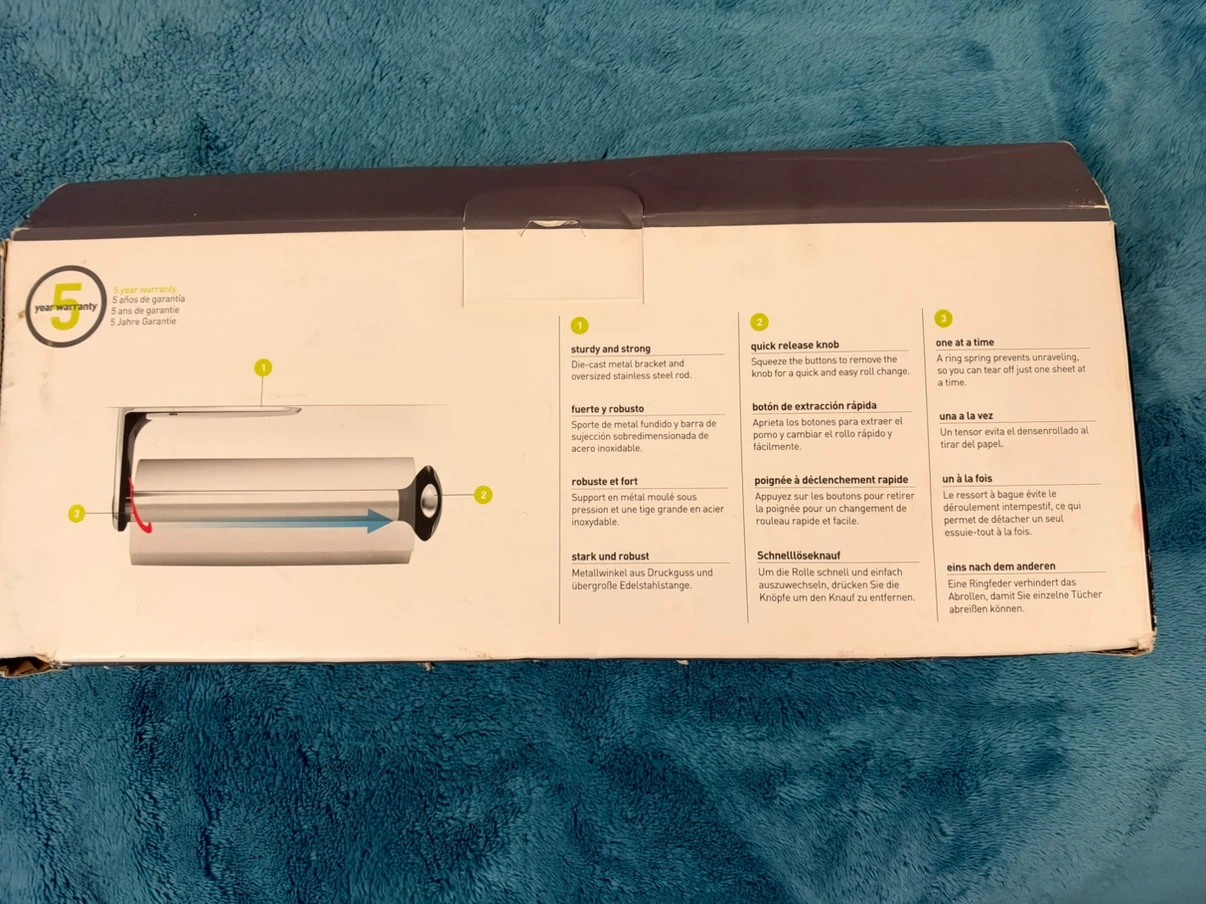 Simplehuman Wall Mount Paper Towel Holder - photo 4