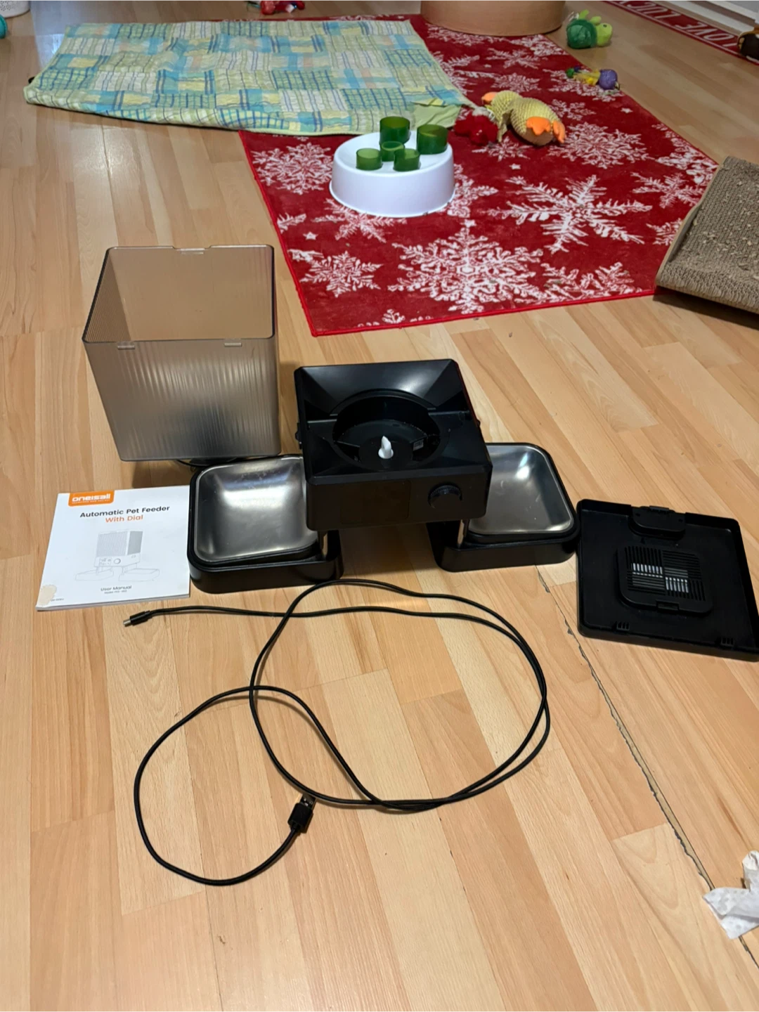 Oneisall Automatic Pet Feeder with Dial - photo 2