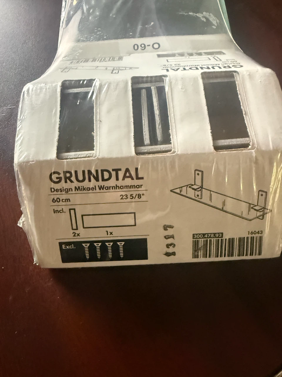 IKEA Grundtal Glass Wall Shelf - photo 2