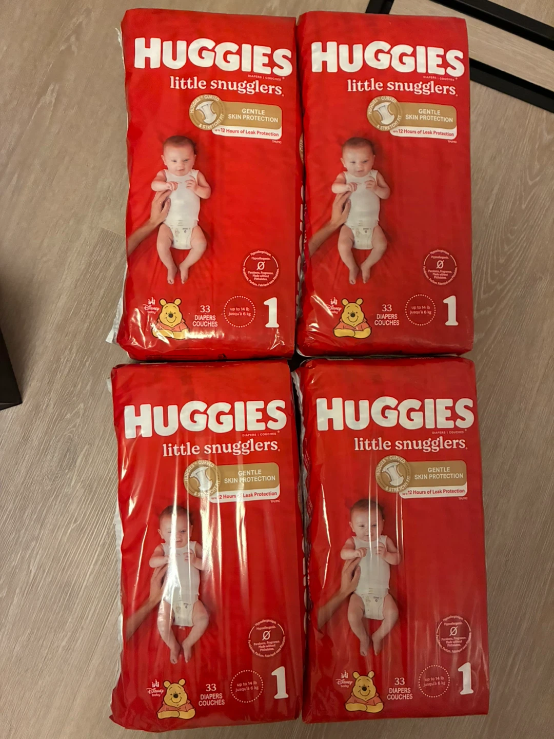 Huggies Little Snugglers Size 1 – 4 Packs