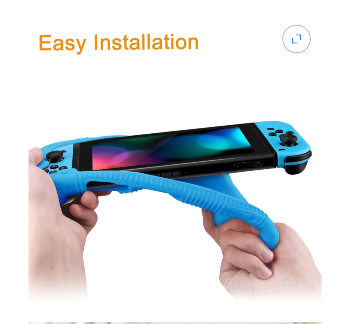 Blue protective case for Nintendo Switch OLED - photo 3