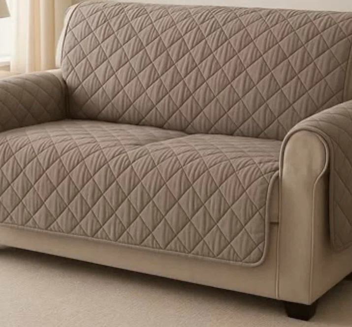 Quilted Sofa Cover for 3 seater sofa and love seat