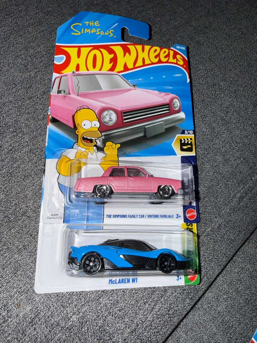Hot Wheels The Simpsons Family Car and McLaren W1