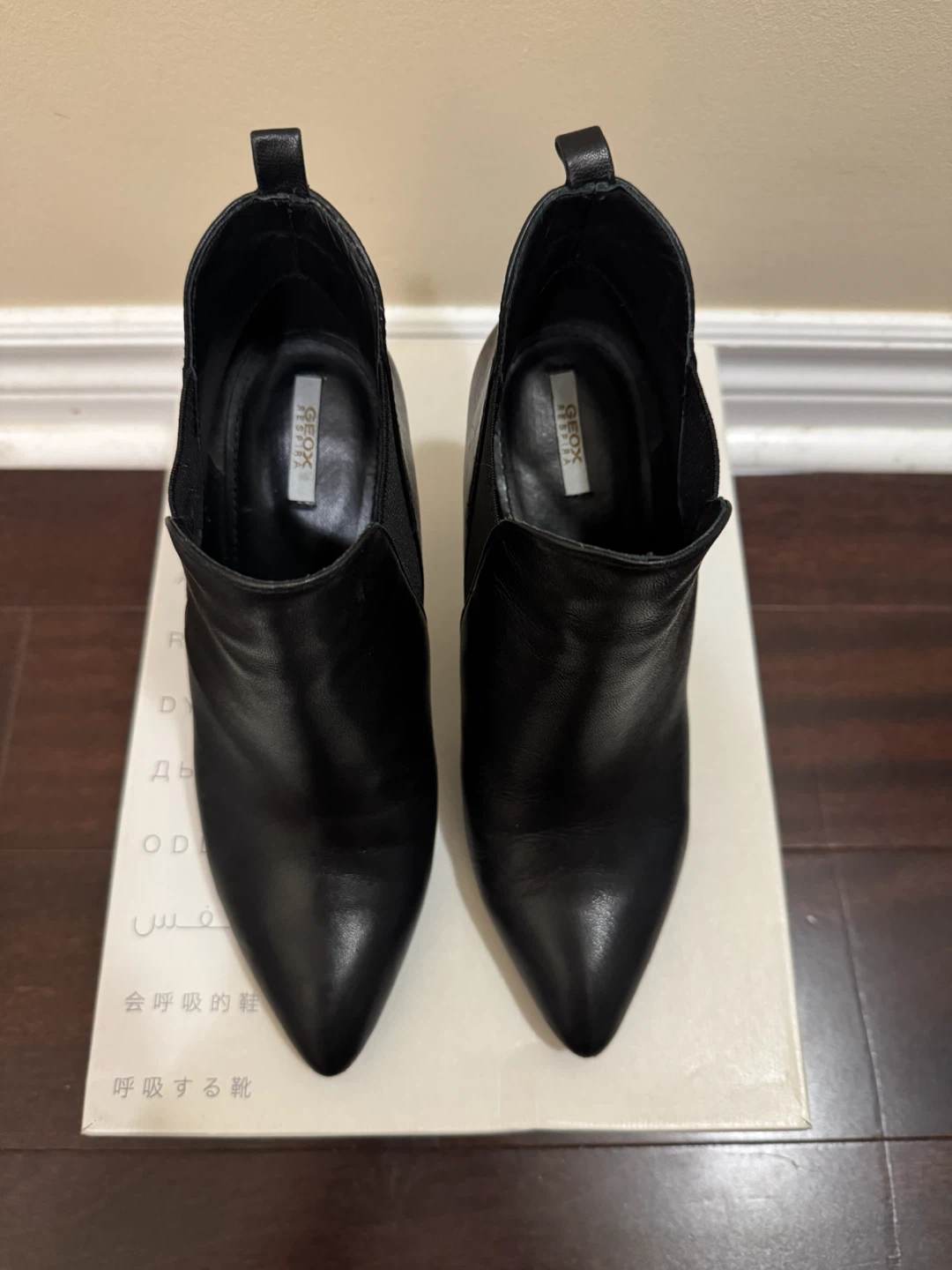 Geox Respira Black Heeled Ankle Boots - photo 4