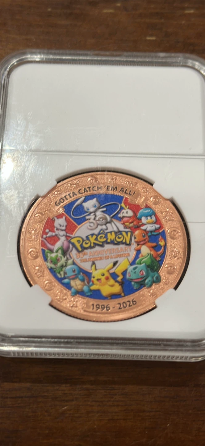 Pokemon 30th Anniversary Limited Edition Copper Coin