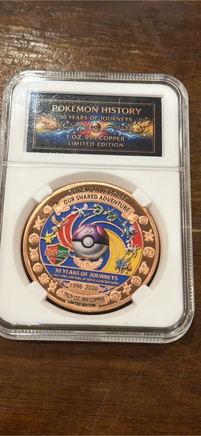 Pokemon 30th Anniversary Limited Edition Copper Coin - photo 2