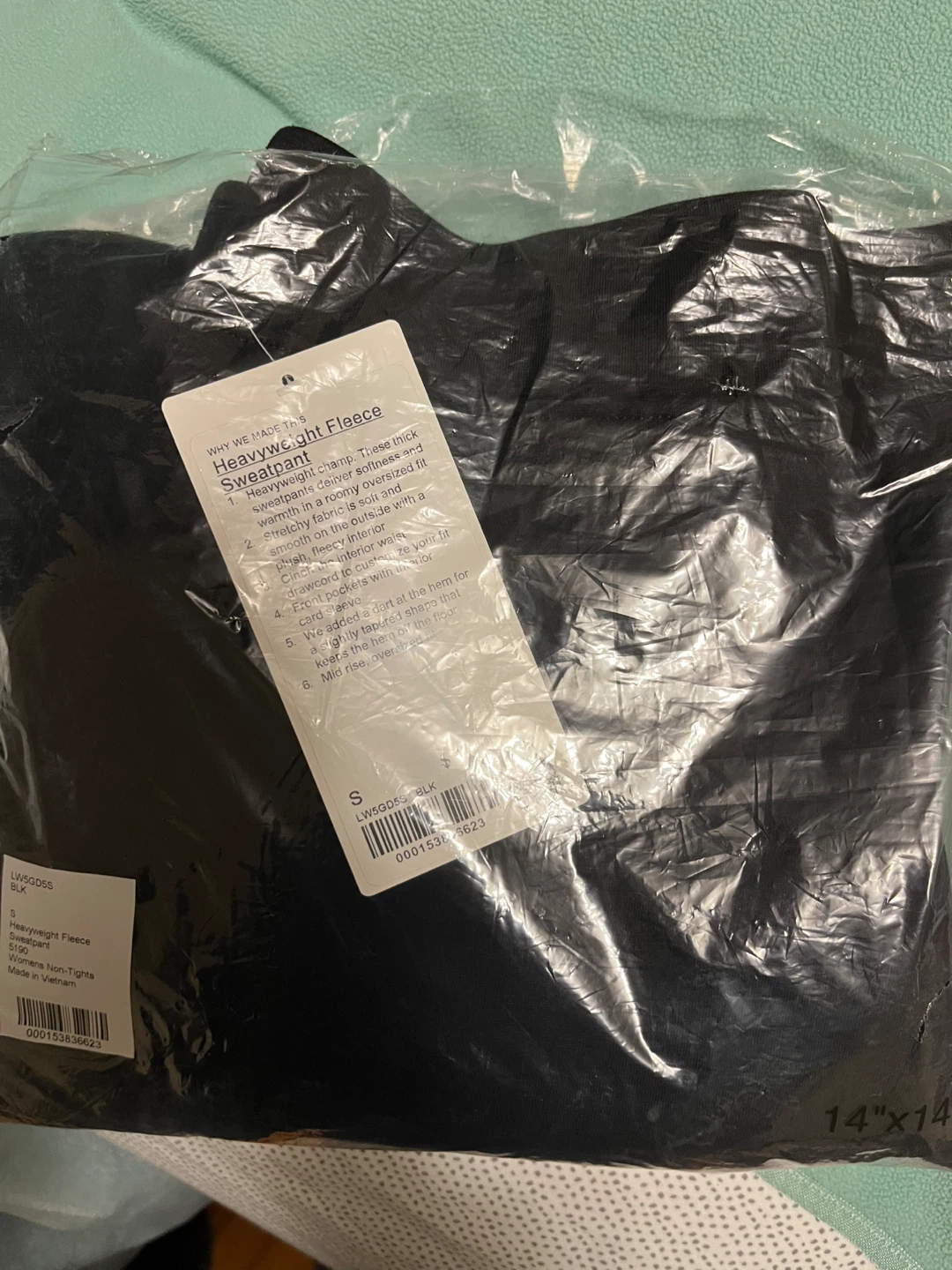 Lululemon Heavyweight Fleece Sweatpant - Black/Size S - photo 5