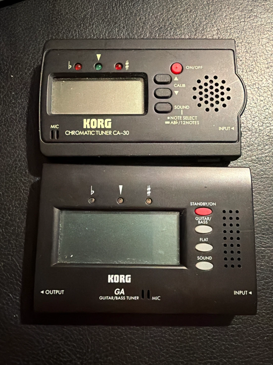 Two Korg Tuners - CA-30 and GA