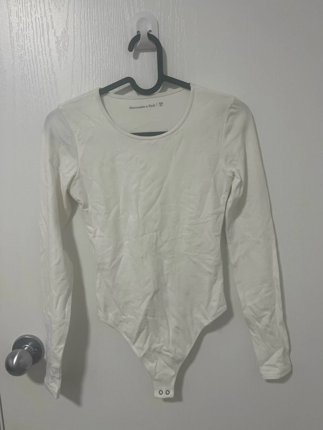 Abercrombie & Fitch White Long Sleeve Bodysuit XXS - photo 2