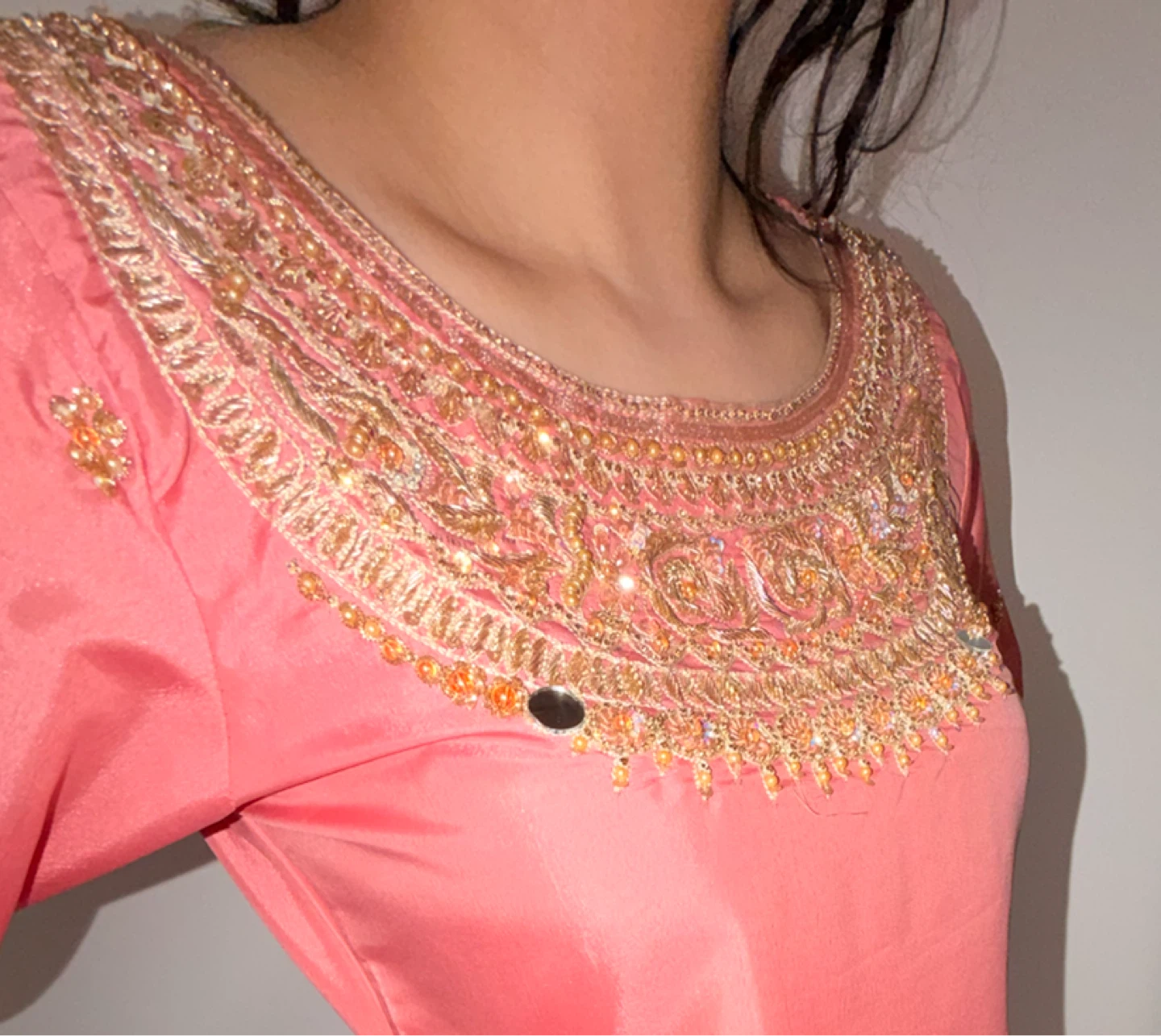 Pink and Peach Lehenga Set - photo 5