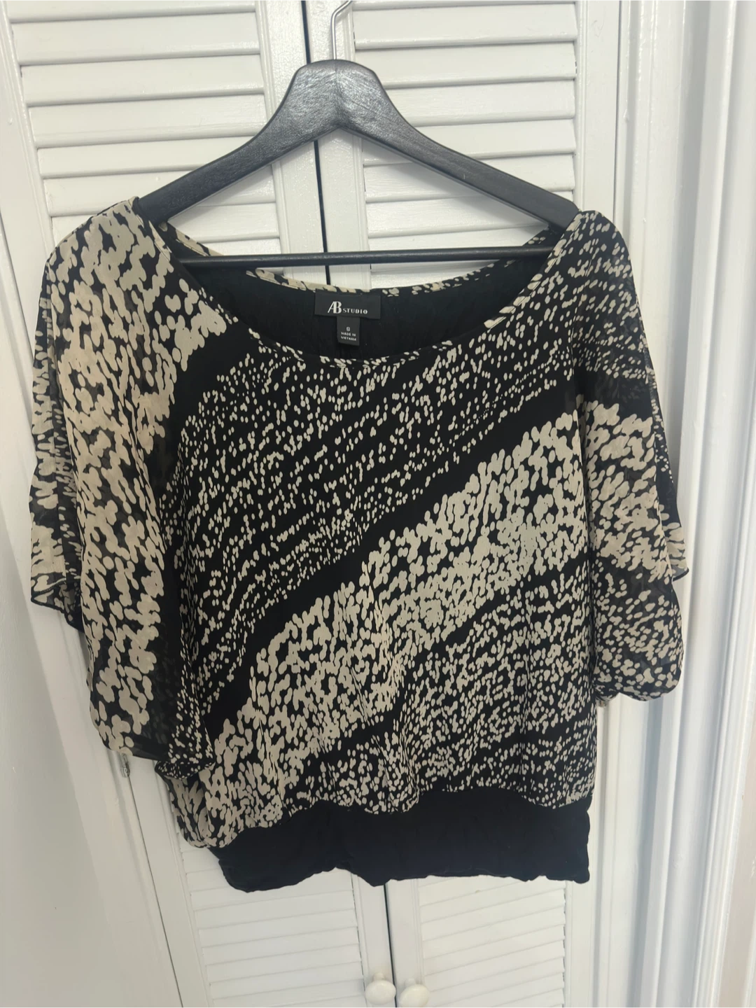 y2k AB Studio Patterned Blouse