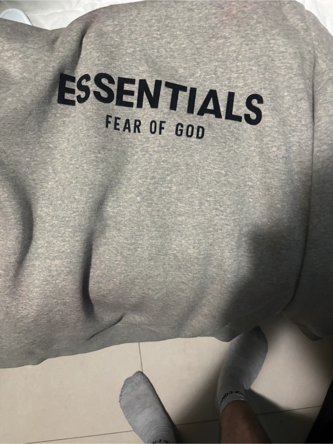 Fear of God Essentials Hoodie - Heather Gray - photo 2