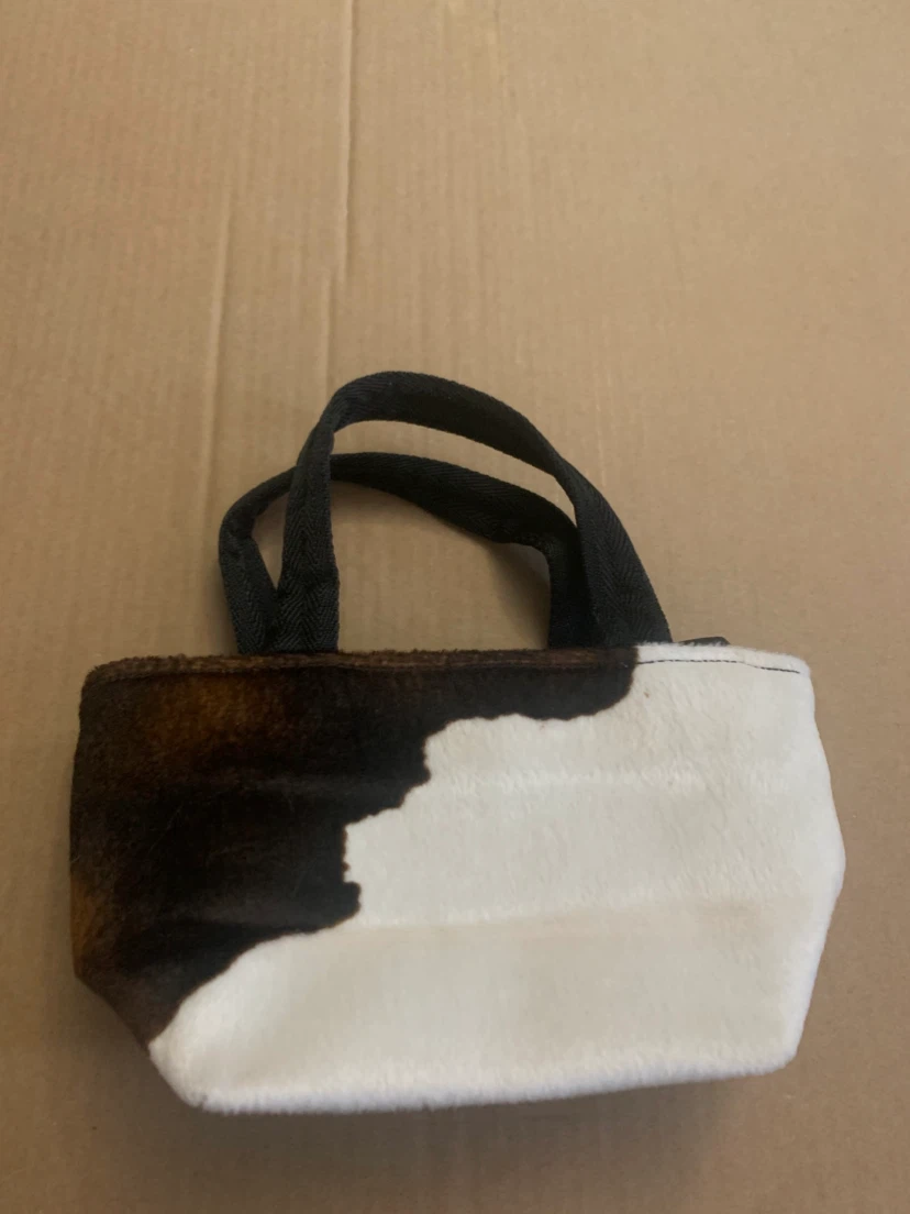 Mini Cow Print Tote Bag - photo 2