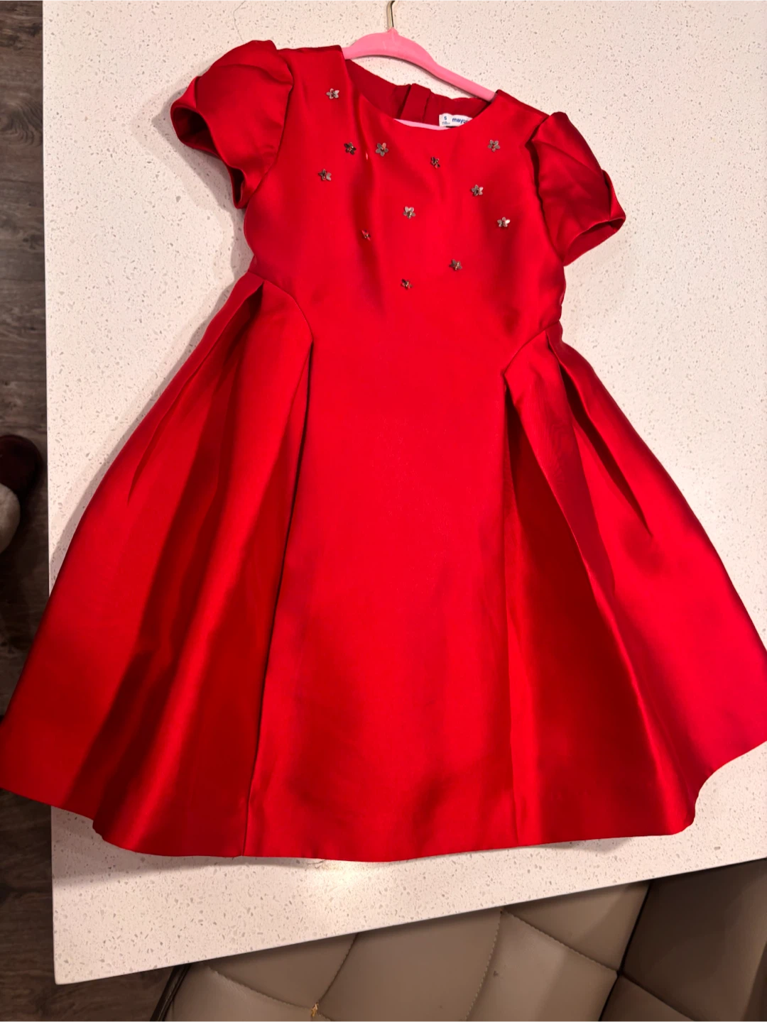 Mayoral Red Dress Size 5 - photo 4