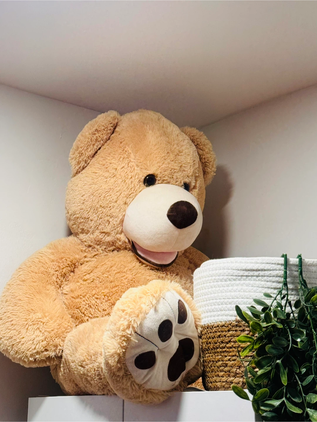 Large plush teddy bear