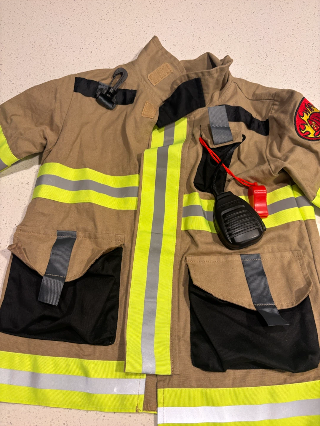 Kids Firefighter Costume 2 piece Set - photo 2