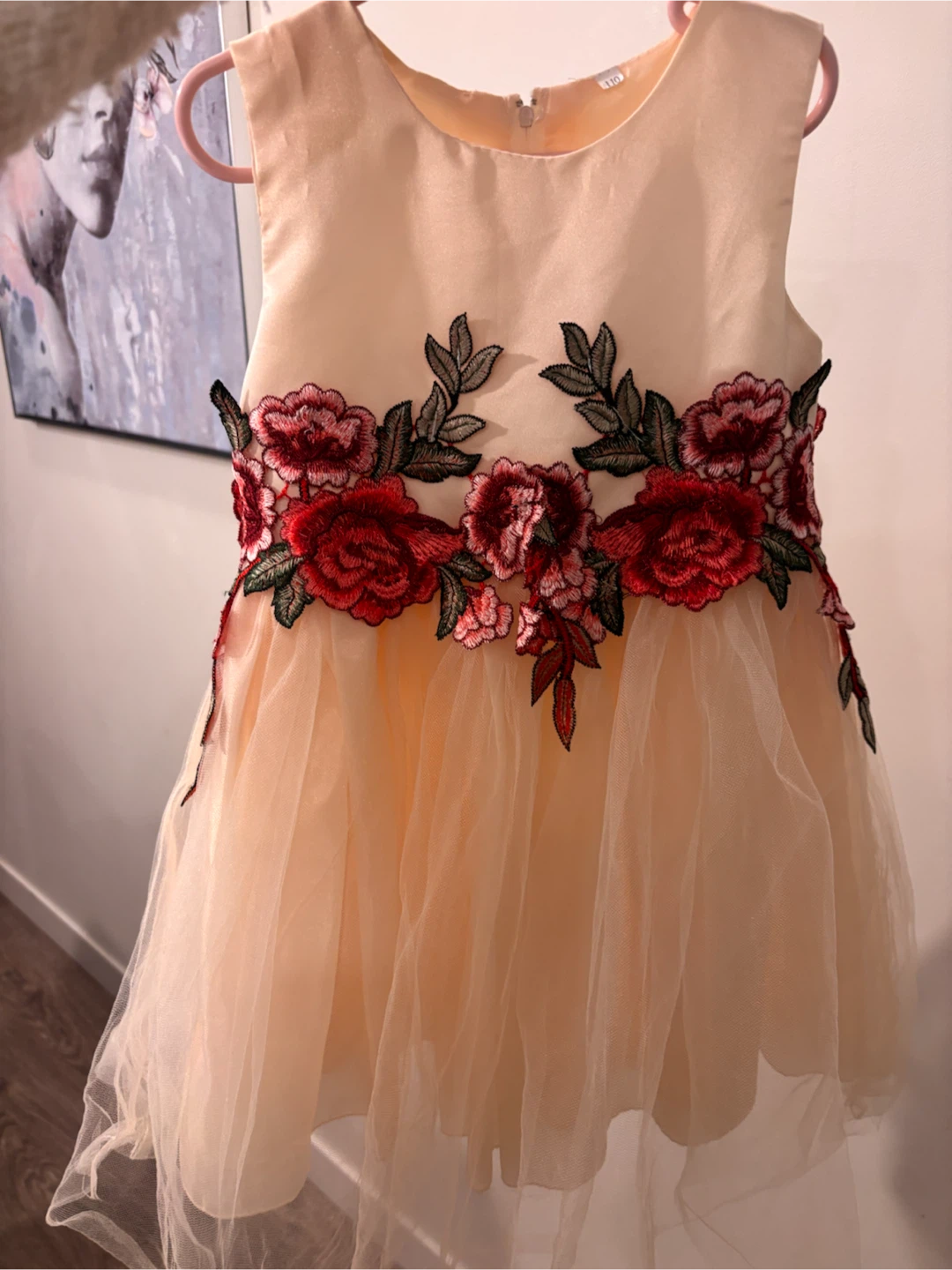 Girls floral embroidered dress - photo 2