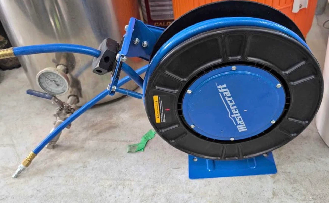 Mastercraft Retractable Air Hose Reel – 3/8” x 50 ft