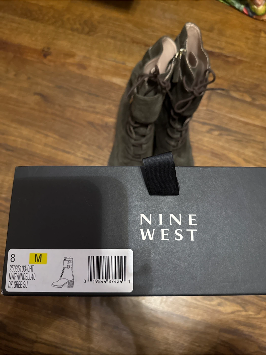 Size 8 Nine West Fynndell Ankle Boots - photo 4