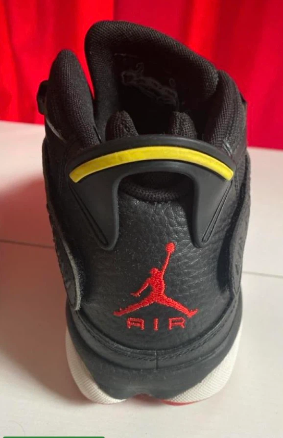 Air Jordan 6 Rings Black Red Sz 9 - photo 2