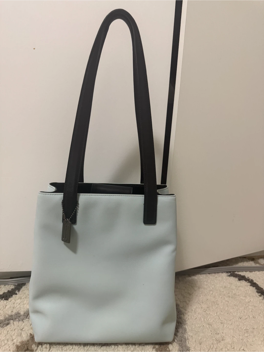 Coach Twill and Leather Handbag