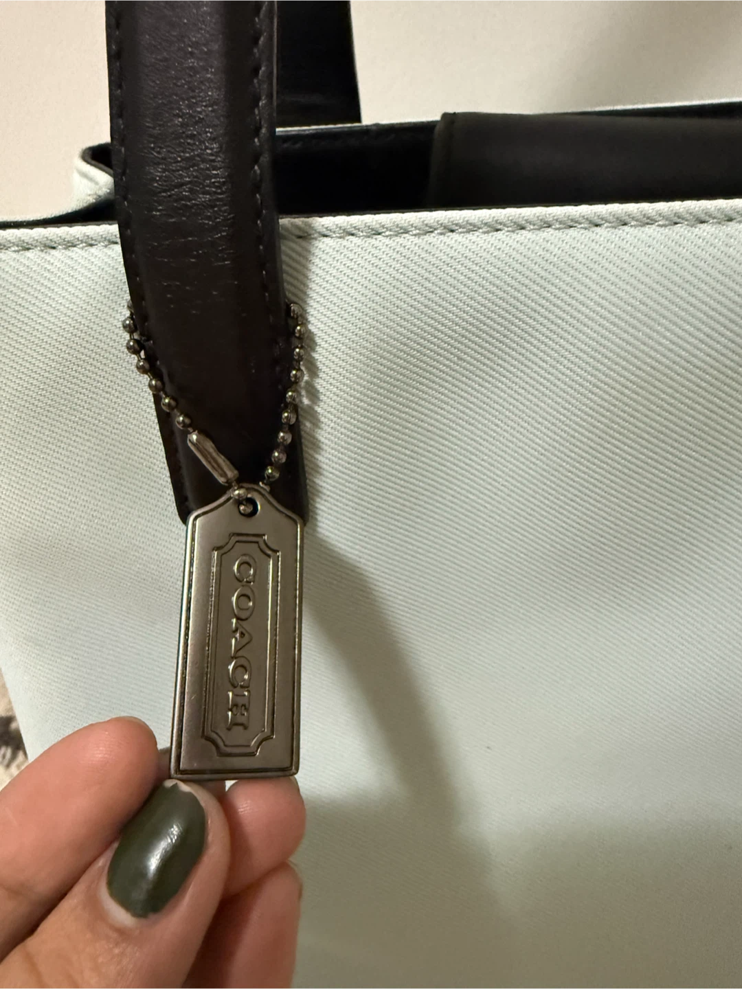 Coach Twill and Leather Handbag - photo 2