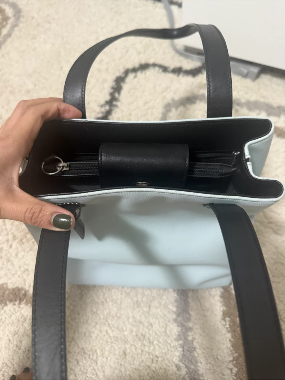 Coach Twill and Leather Handbag - photo 5