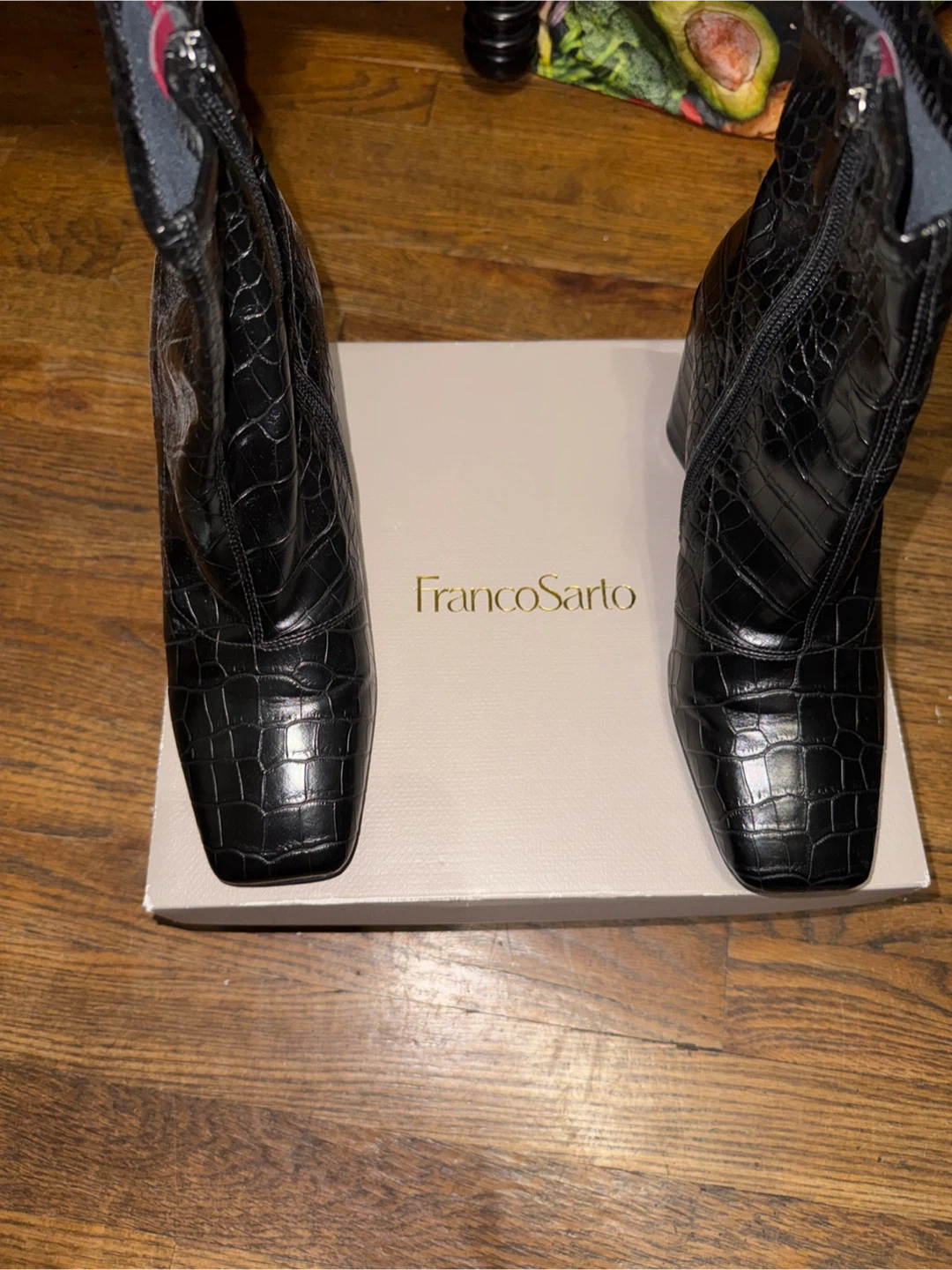 Franco Sarto L-Harmond Black Croc Boots - photo 2