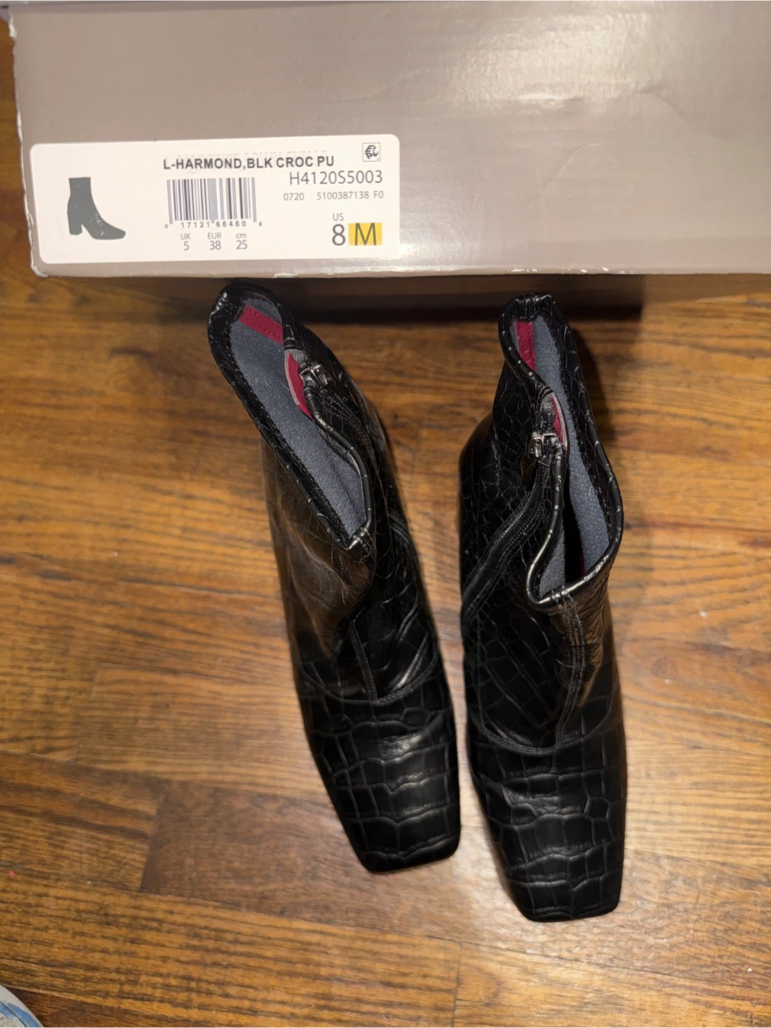 Franco Sarto L-Harmond Black Croc Boots - photo 3
