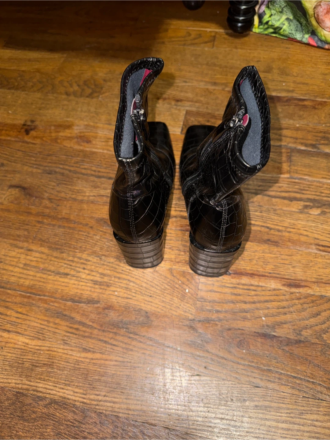 Franco Sarto L-Harmond Black Croc Boots - photo 4