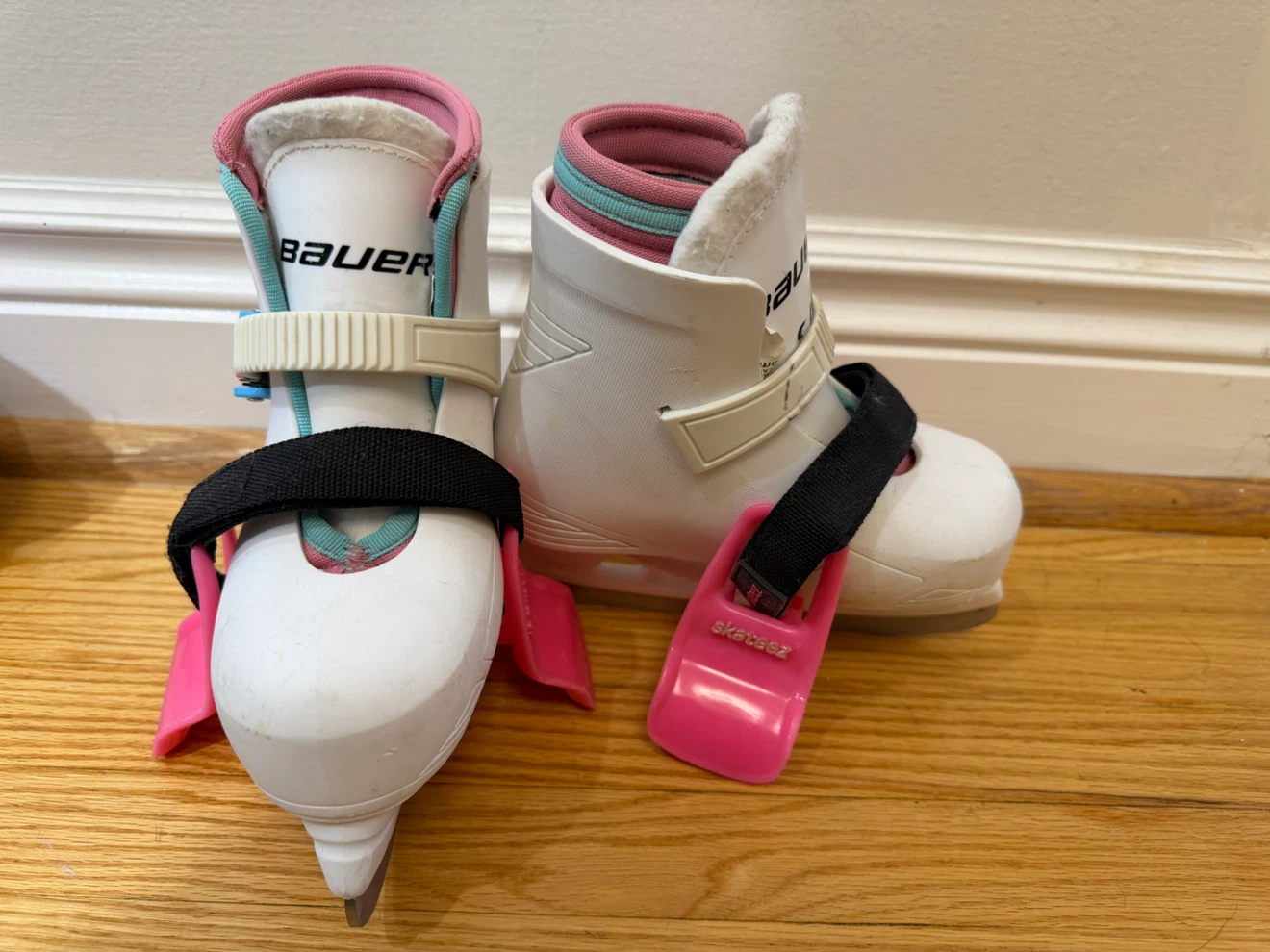 Toddler Bauer Skates with Skateez