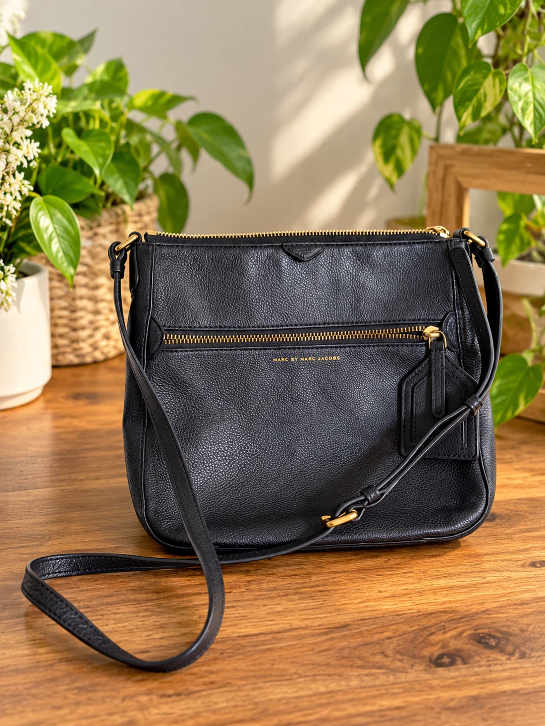 Marc by Marc Jacobs Black Leather Crossbody Bag