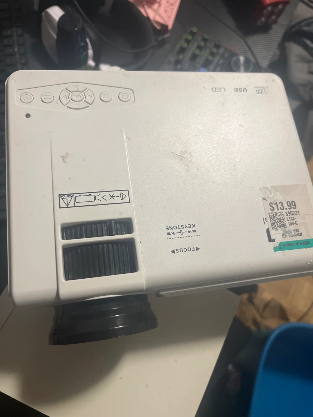 White LCD LED Projector