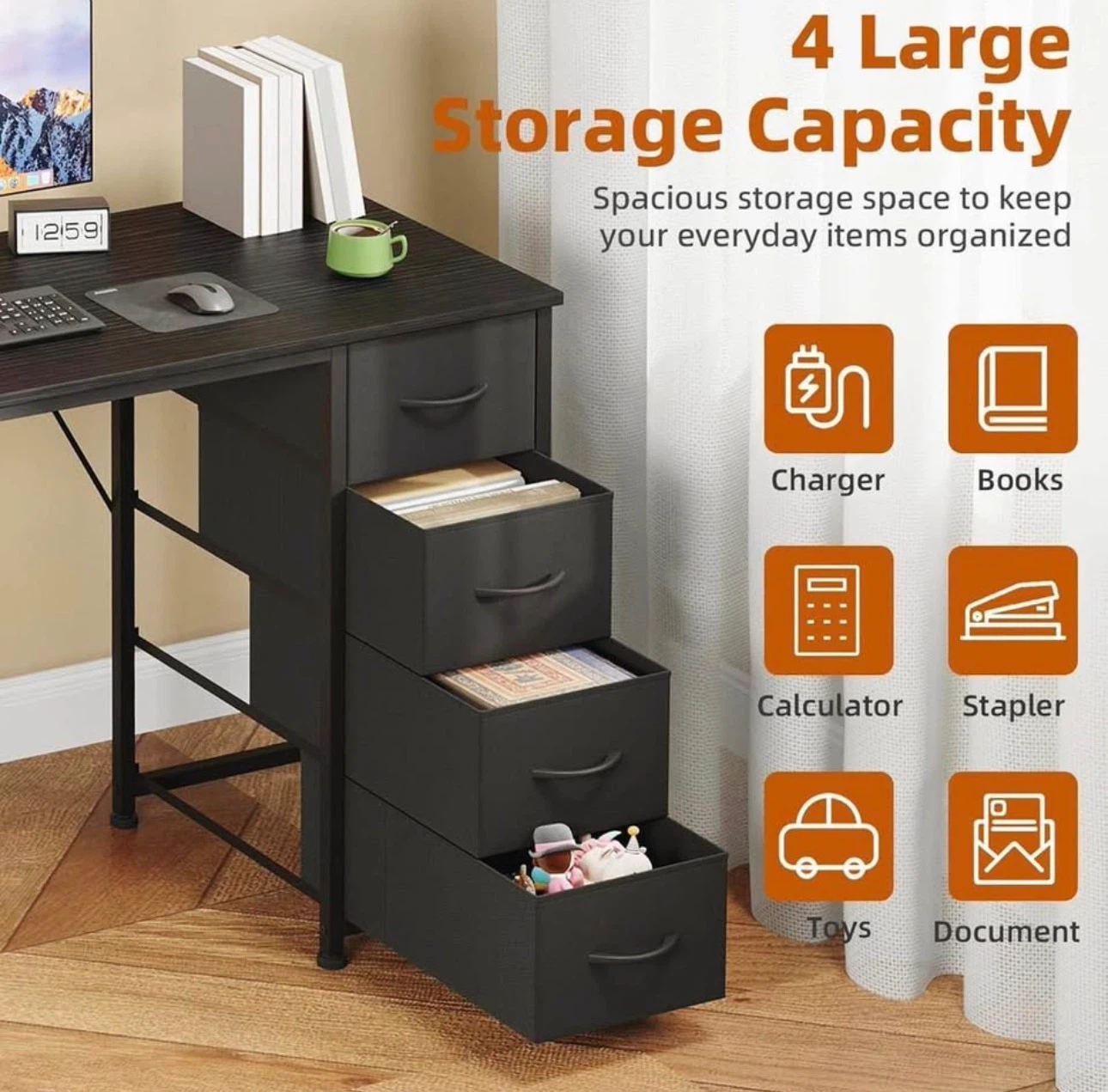 Computer Desk - 39.4” - Black - photo 5