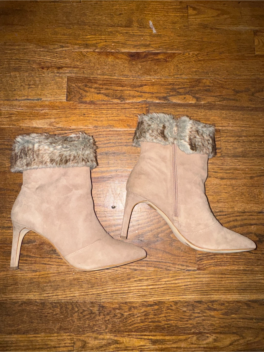 Size 8.5 I.N.C. Faux Fur Ankle Boots