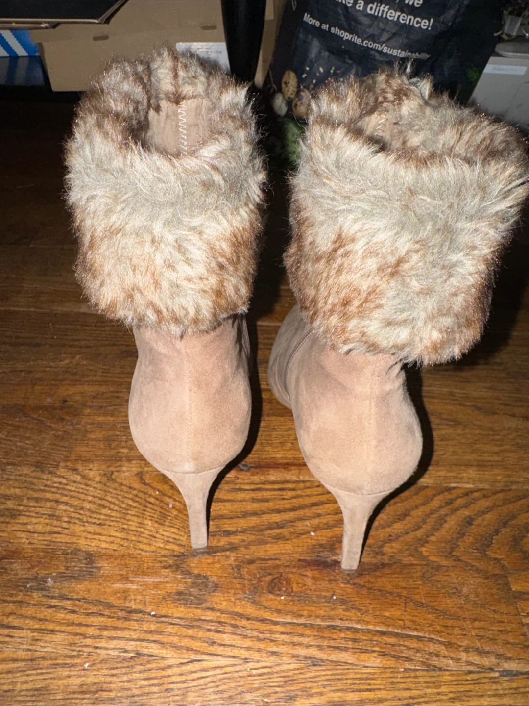 Size 8.5 I.N.C. Faux Fur Ankle Boots - photo 3