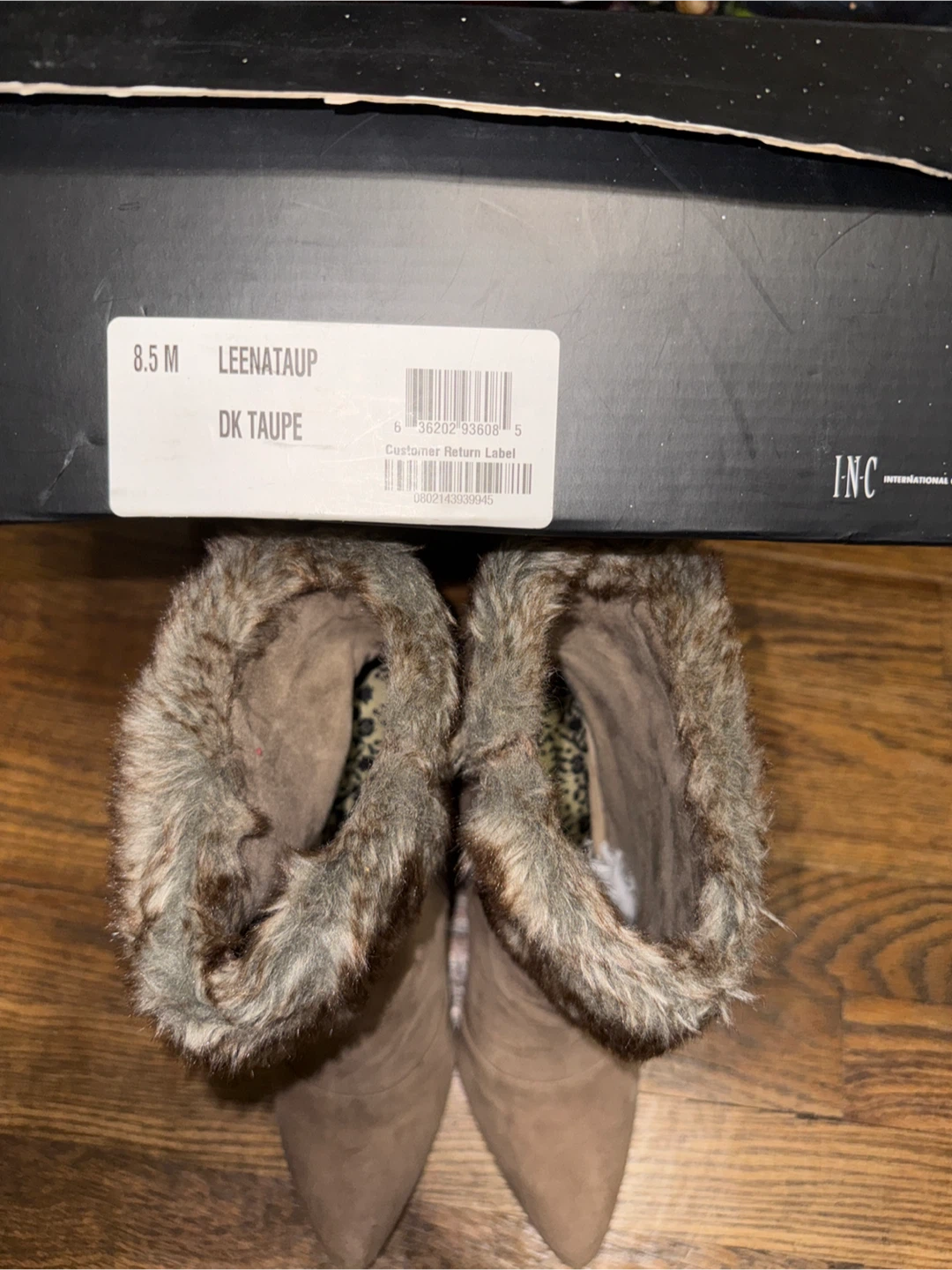Size 8.5 I.N.C. Faux Fur Ankle Boots - photo 4