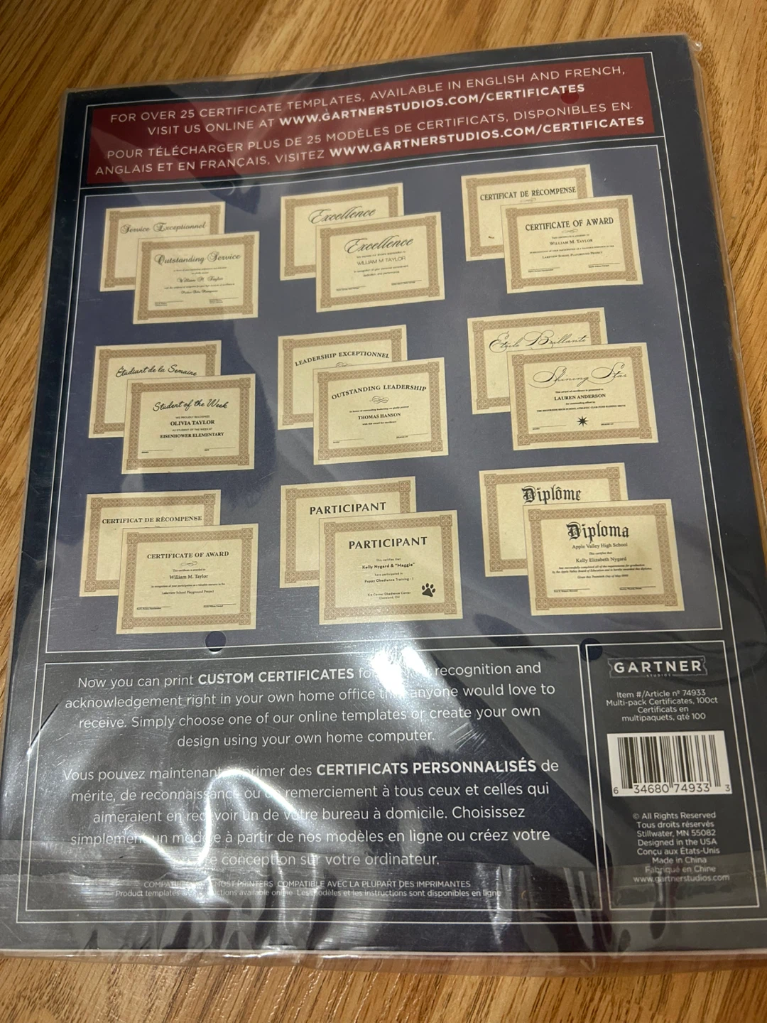 Gartner Studios Certificate Paper 100 Count - photo 2