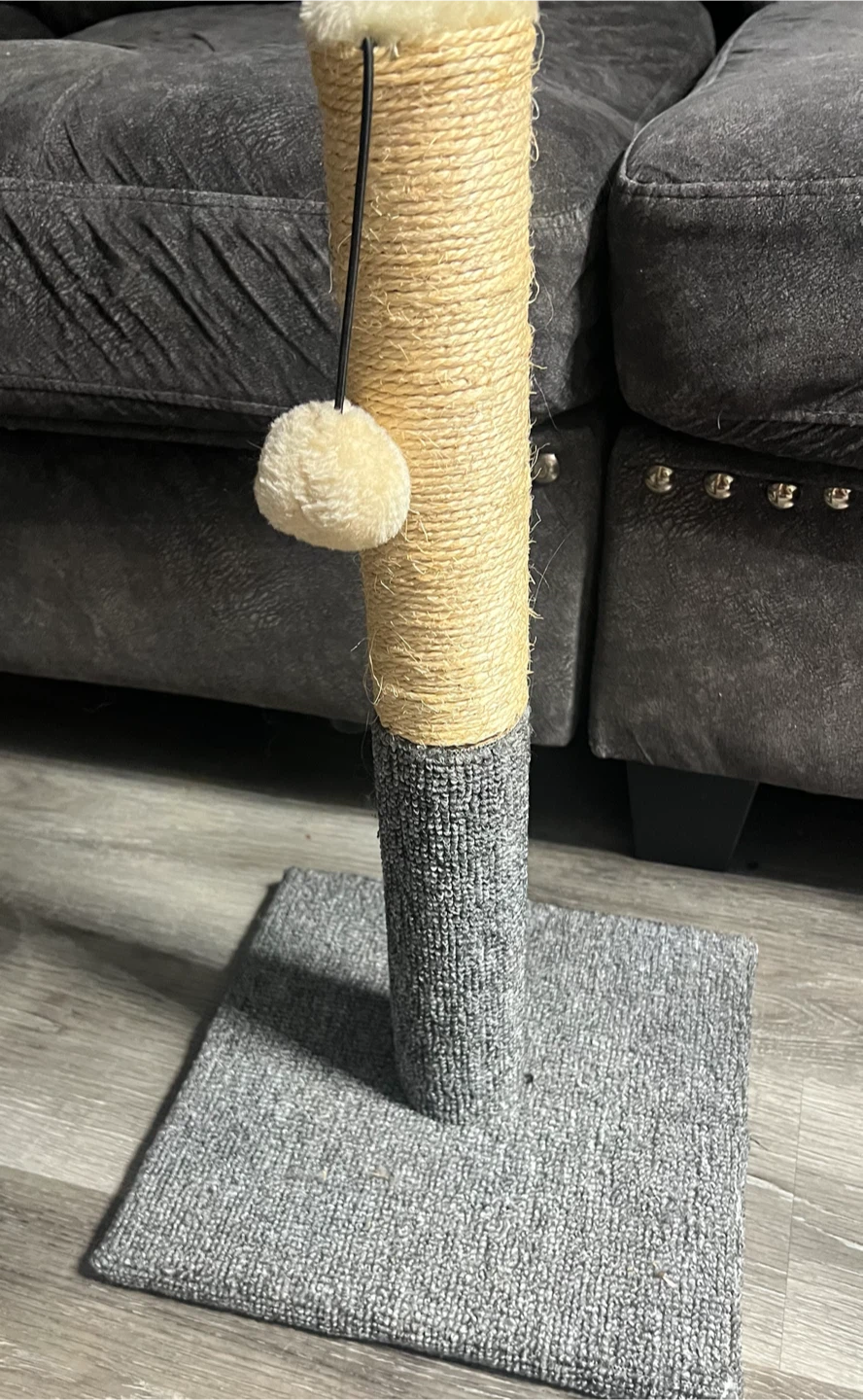 Cat Scratching Post with Dangling Toy