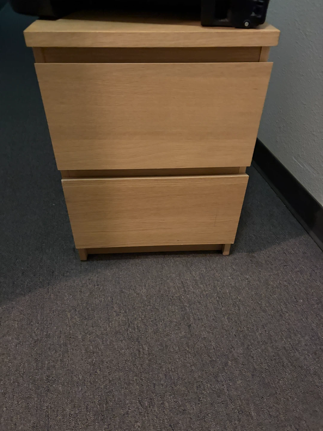 IKEA Light wood finish 2-drawer nightstand