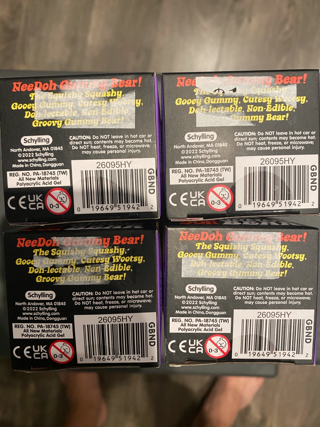 Set of 4 Schylling NeeDoh Gummy Bear Fidget Toys - photo 3