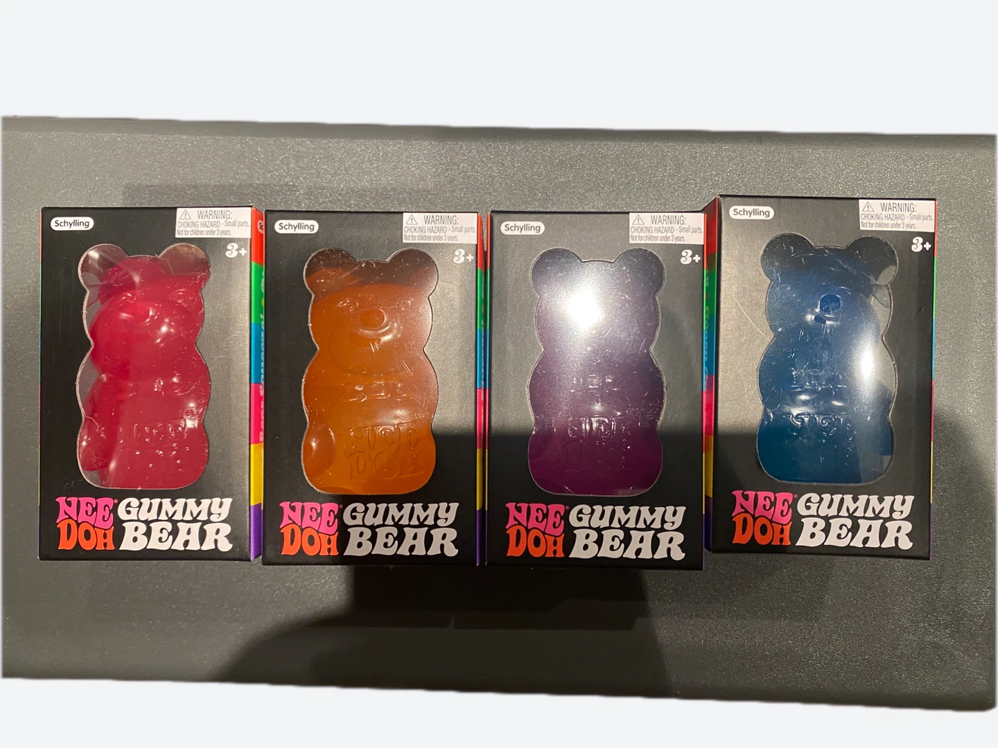 Set of 4 Schylling NeeDoh Gummy Bear Fidget Toys