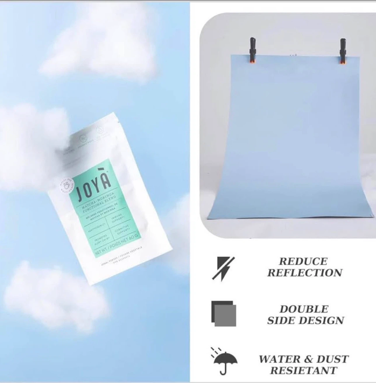 BEIYANG 8-Piece Flat Lay Backdrop T-Stand Kit - photo 2