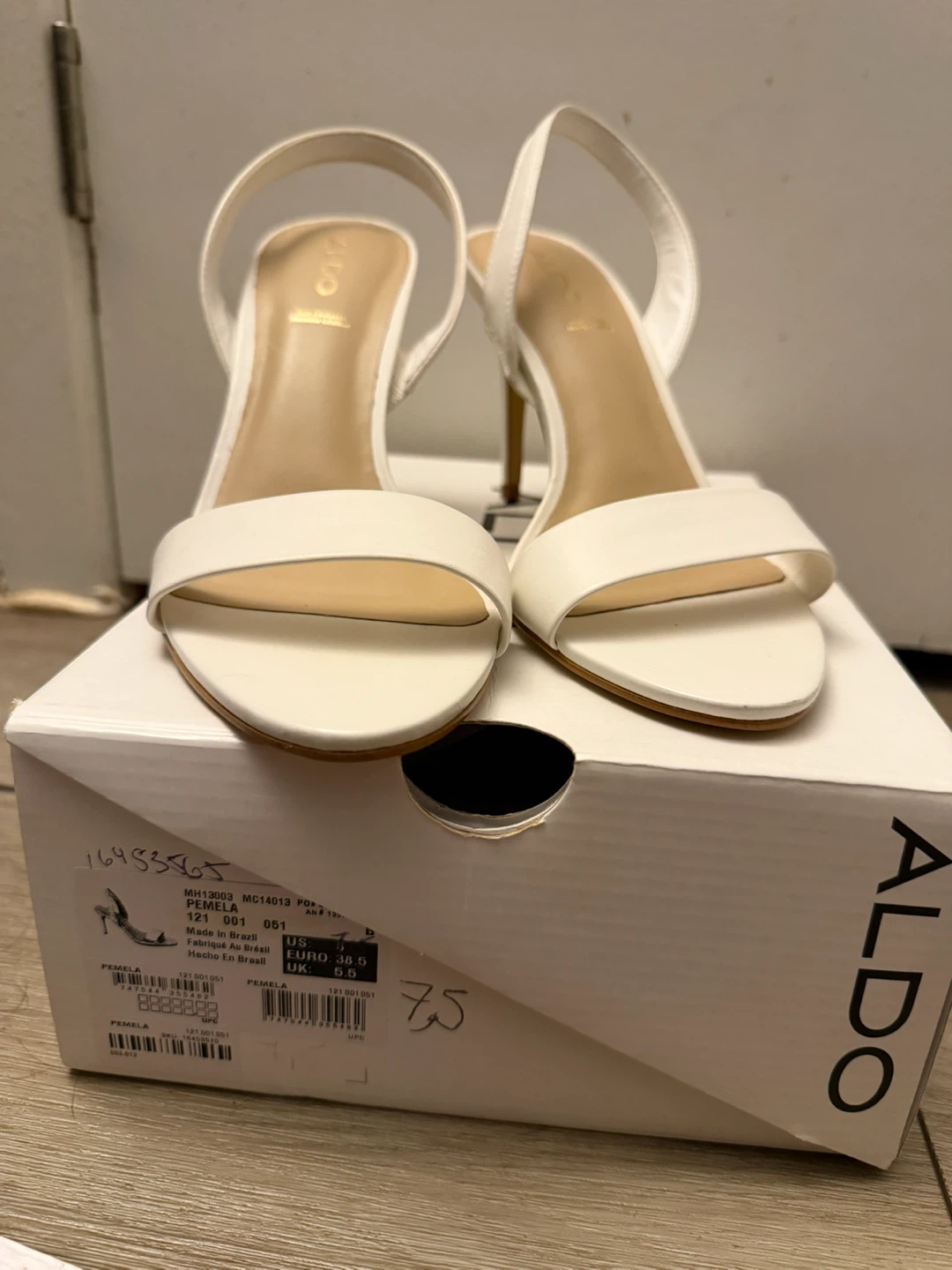 ALDO Pemela White Slingback Heels - photo 2
