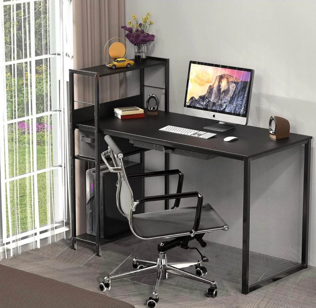 Home Office Mission Computer Desk - Black - 46 - photo 2