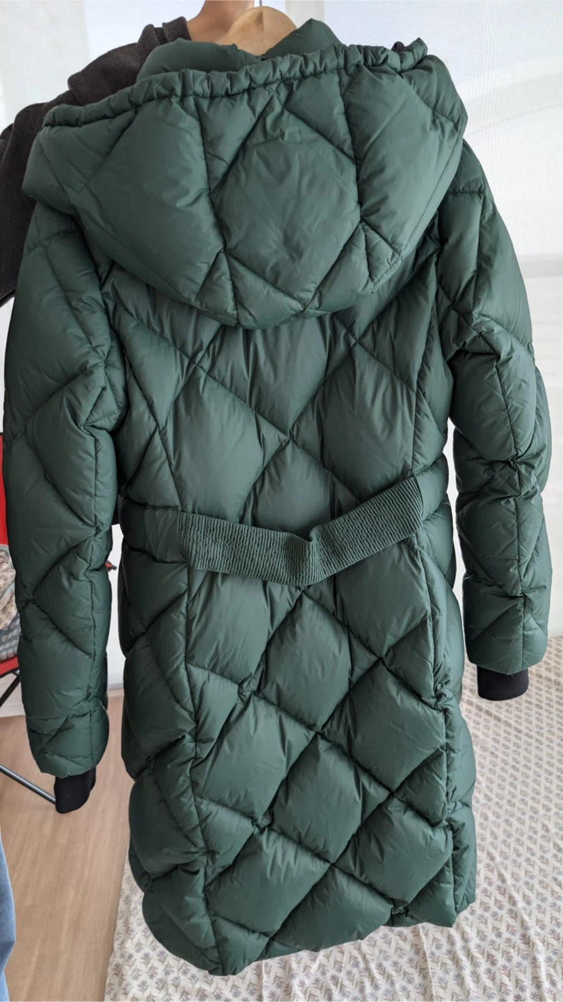 Soia & Kyo Long Down Coat with Double Zip Bib (Size S) - photo 4