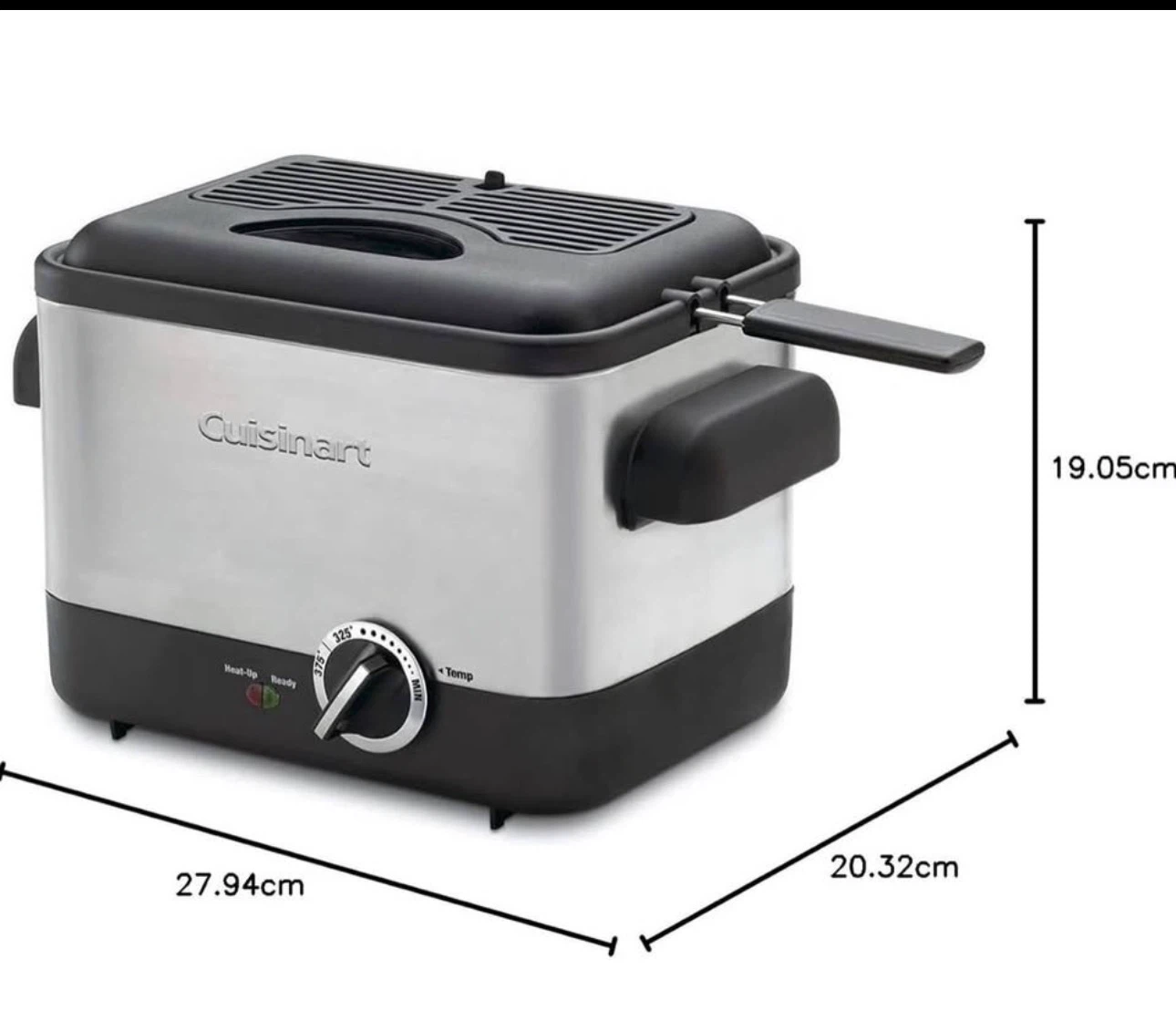 Cuisinart® 1.1L Compact Deep Fryer - Silver/Black - photo 2