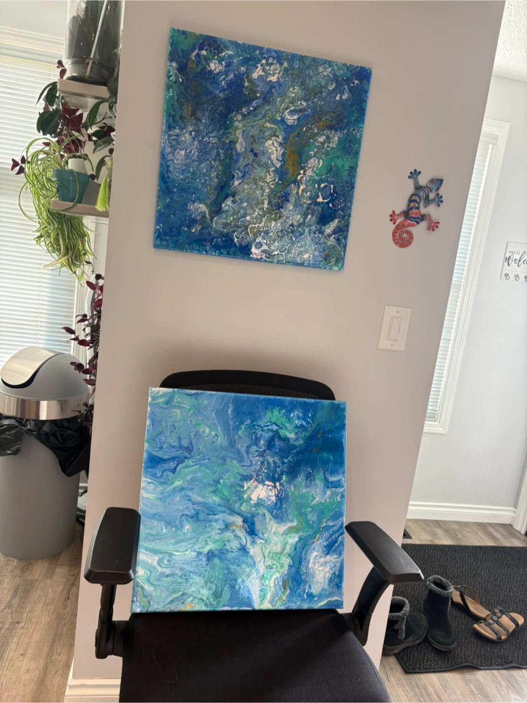 Abstract Fluid Art Canvas Painting